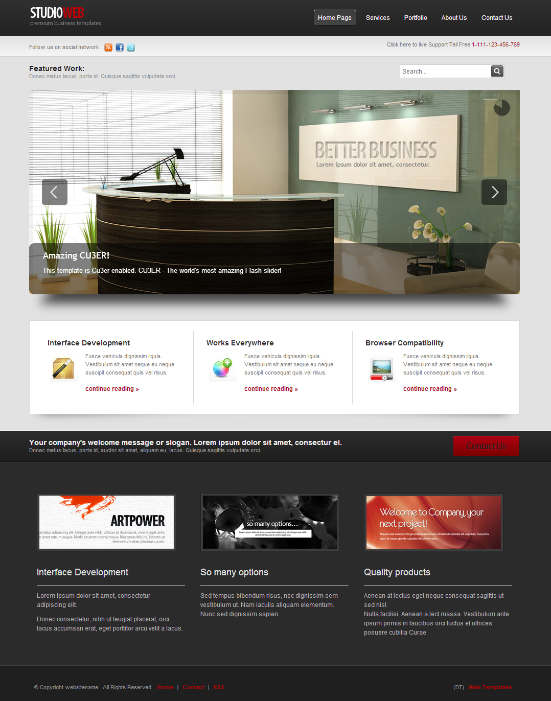 Studio web html template